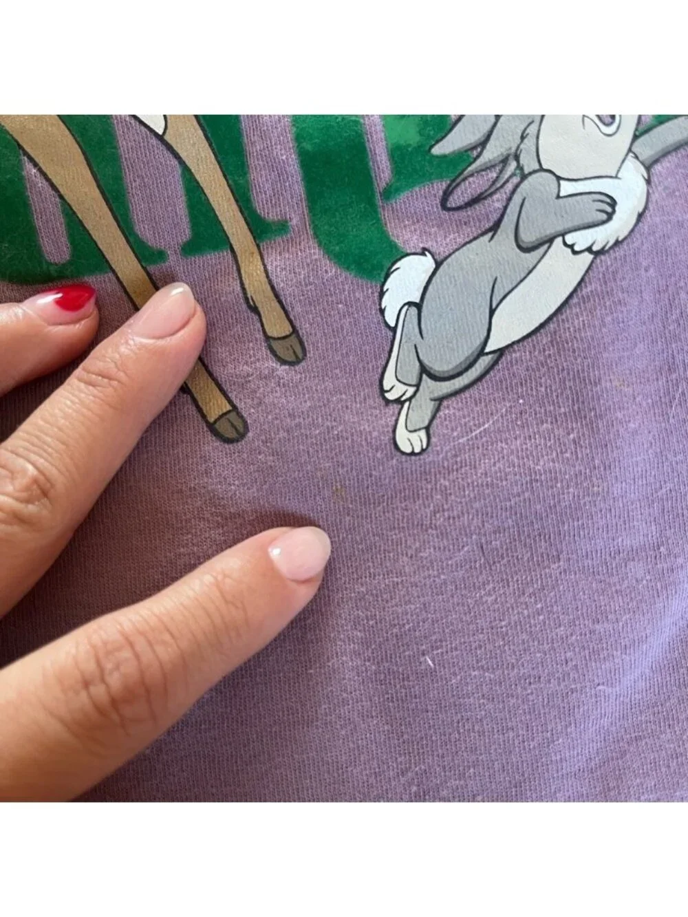 GAP Lavender Bambi Long Sleeve Tee